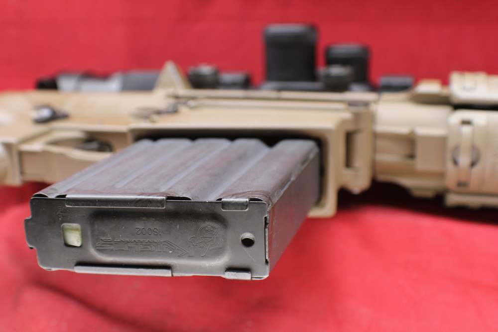 (38587) SUPER RARE. Knights Armament M110 carbine/ SR-25 FDE with silencer-img-38