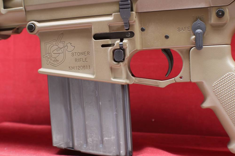 (38587) SUPER RARE. Knights Armament M110 carbine/ SR-25 FDE with silencer-img-20