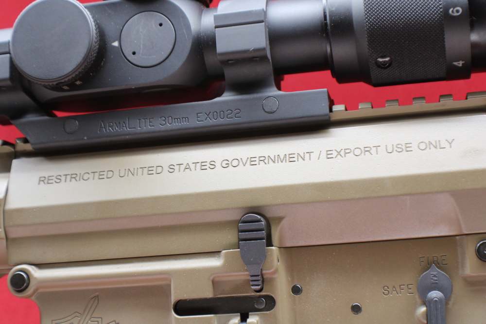 (38587) SUPER RARE. Knights Armament M110 carbine/ SR-25 FDE with silencer-img-18