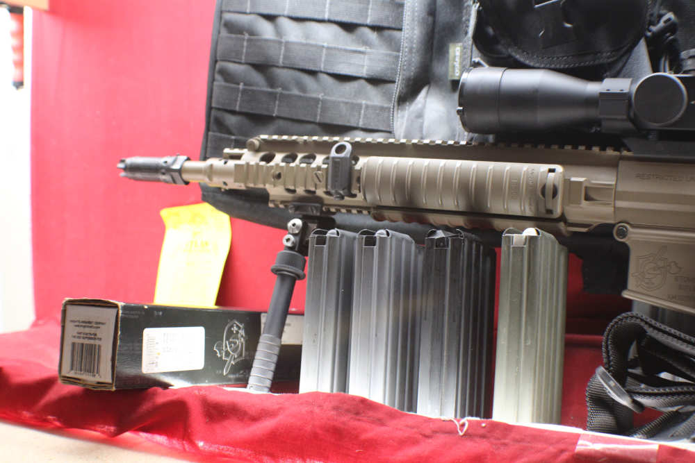 (38587) SUPER RARE. Knights Armament M110 carbine/ SR-25 FDE with silencer-img-3