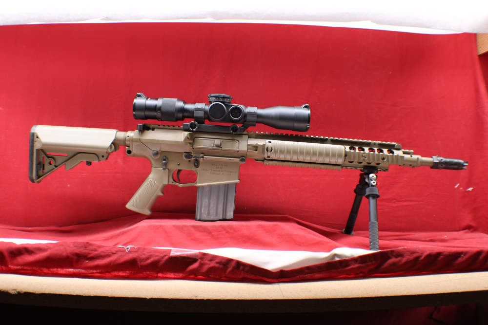 (38587) SUPER RARE. Knights Armament M110 carbine/ SR-25 FDE with silencer-img-4