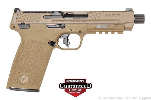 S&W M&P 5.7 5.7X28MM 22+1 14004 OR TB NTS FDE PISTOL, NIB, 2- Magazines-img-0