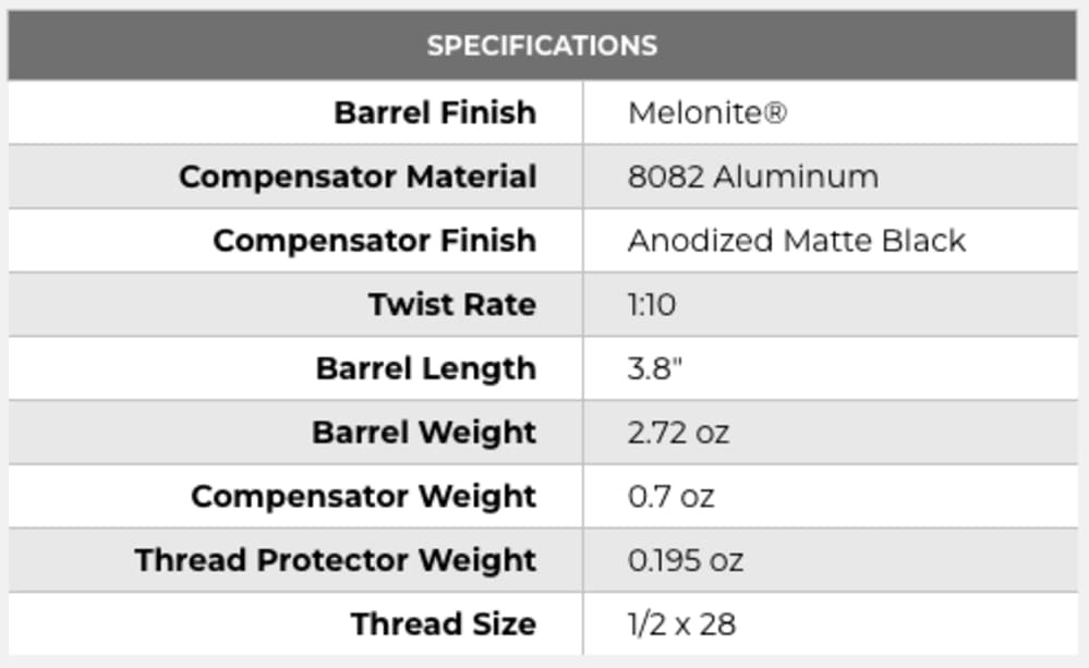 Hellcat 3.8" Threaded Barrel w/ Self-Indexing Compensator - 9mm -img-4