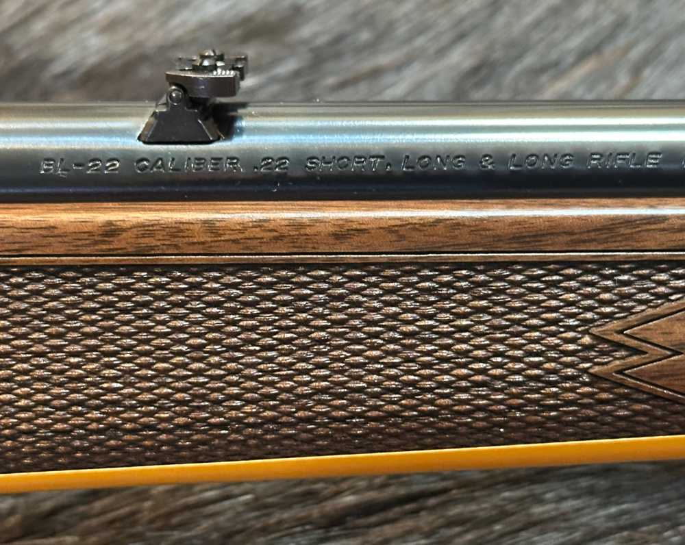 BROWNING BL-22 FIELD GRADE II 22LR NICKEL ENGRAVED, WALNUT, 20" LEVER BL22-img-7