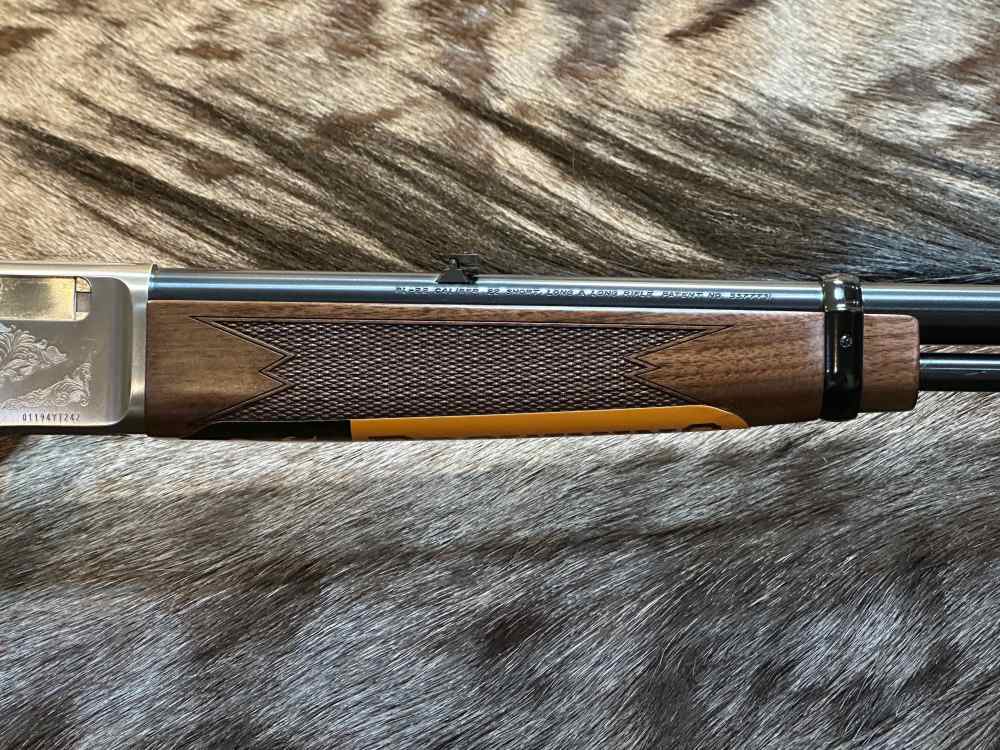 BROWNING BL-22 FIELD GRADE II 22LR NICKEL ENGRAVED, WALNUT, 20" LEVER BL22-img-4