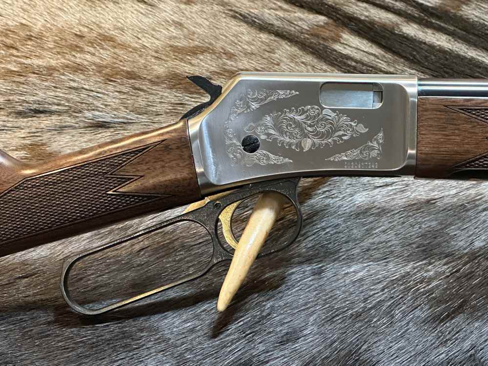 BROWNING BL-22 FIELD GRADE II 22LR NICKEL ENGRAVED, WALNUT, 20" LEVER BL22-img-0