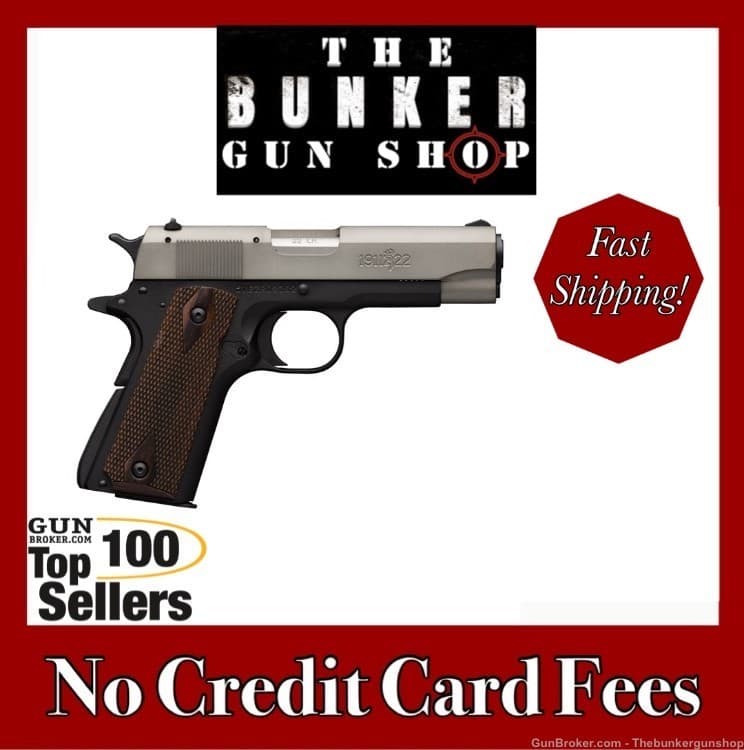 NEW OLD STOCK! BROWNING MODEL 1911-22 A1 .22LR GRAY FULL SIZE-img-0