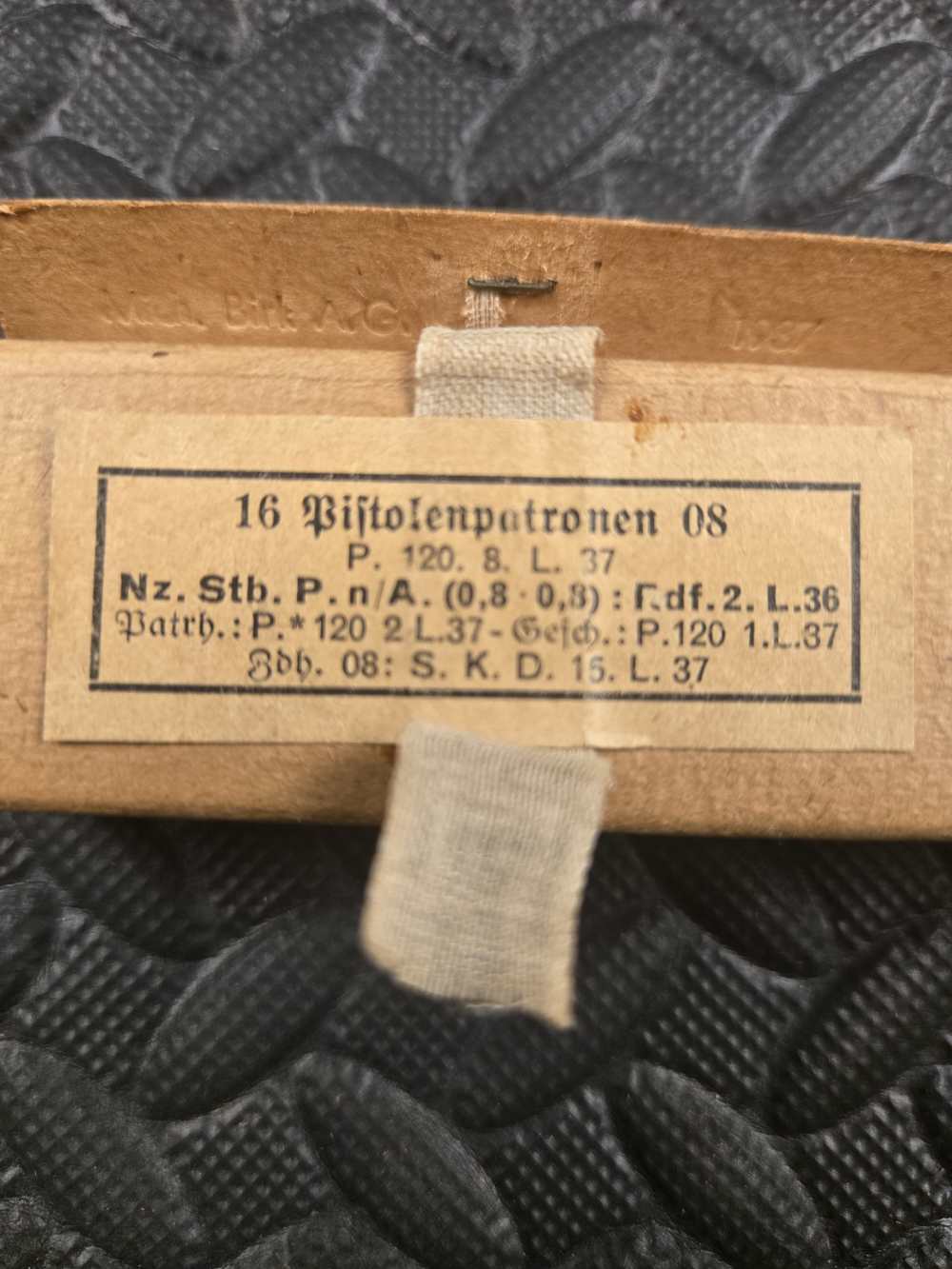 WWII WW2 9mm German pistol ammo 1937-img-0