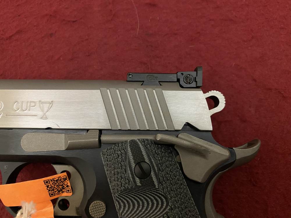 New Colt Gold Cup Lite .45ACP 1911 Two Tone G10 Grips Adjustable Sight-img-20