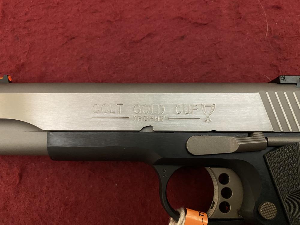 New Colt Gold Cup Lite .45ACP 1911 Two Tone G10 Grips Adjustable Sight-img-22