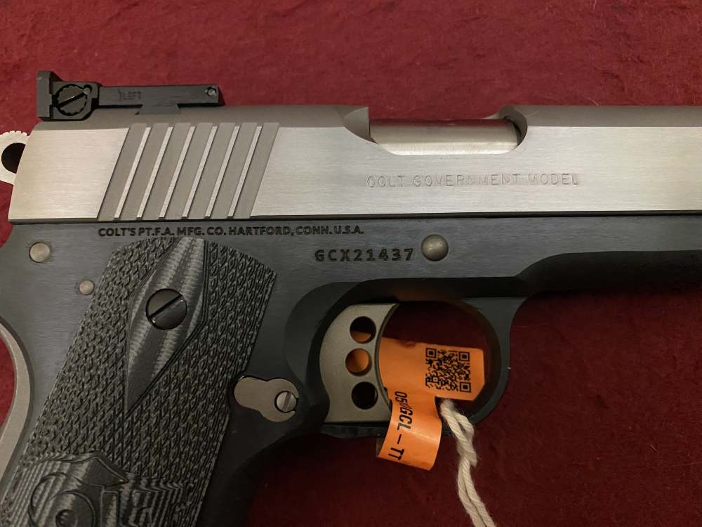New Colt Gold Cup Lite .45ACP 1911 Two Tone G10 Grips Adjustable Sight-img-11
