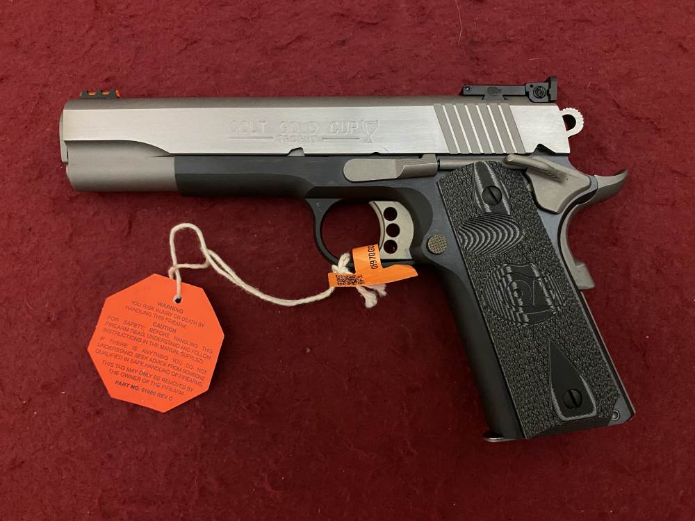 New Colt Gold Cup Lite .45ACP 1911 Two Tone G10 Grips Adjustable Sight-img-2