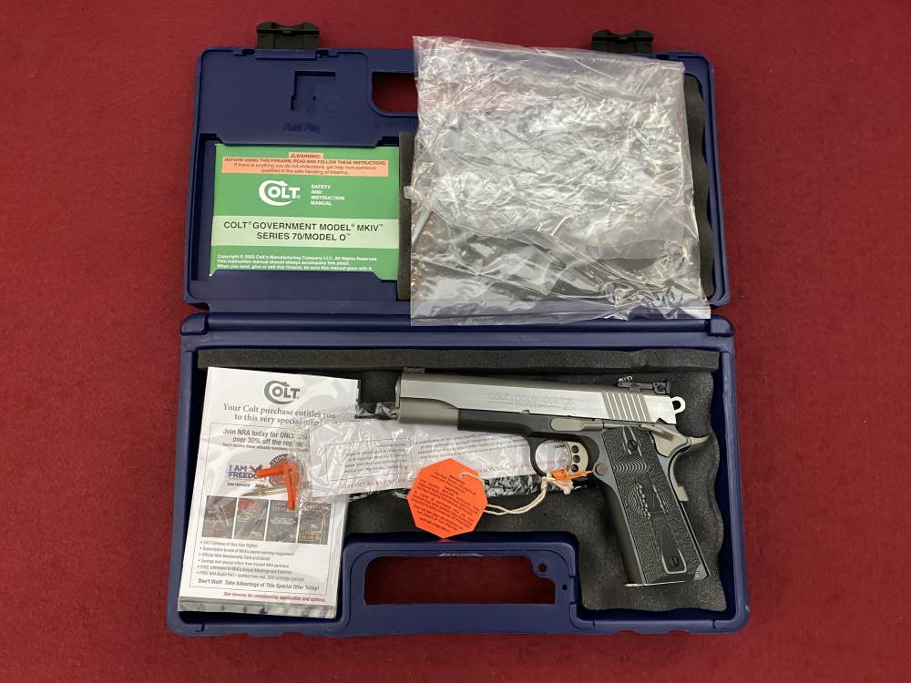 New Colt Gold Cup Lite .45ACP 1911 Two Tone G10 Grips Adjustable Sight-img-0