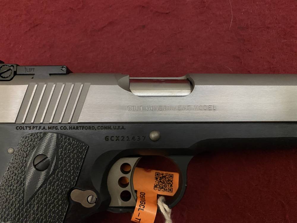 New Colt Gold Cup Lite .45ACP 1911 Two Tone G10 Grips Adjustable Sight-img-12