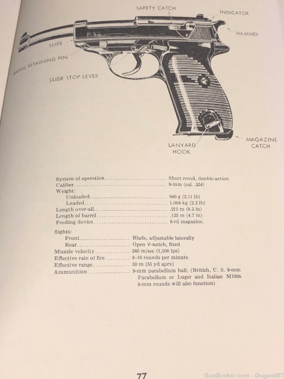 Walther P.38 pistol softcover book walther Armes M.P H.P. p38-img-5