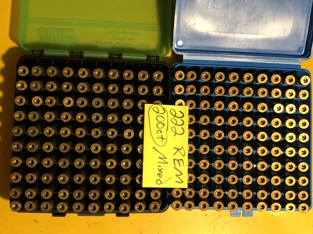 222 Remington brass 200 count mixed headstamped -img-0