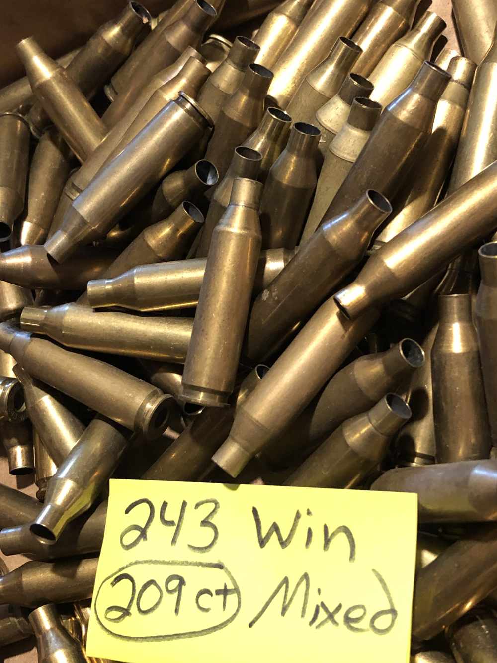 243 Winchester fired brass casings 209 count all brass mixed headstamped -img-7