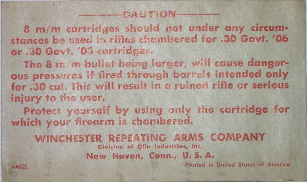 Winchester Super-Speed® 8mm Mauser 170gr SP & Warning Insert 20rds #K8004C-img-4