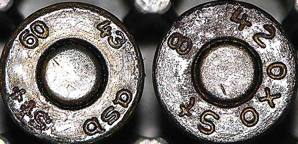 German WWII 9mm Luger Steel Case Sintered Iron Bullet Vintage Headstamps-img-0