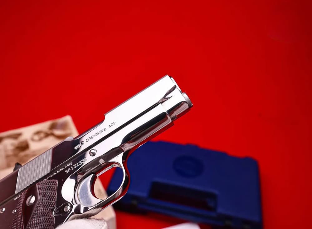 1995 Colt MKIV Officers 1911 Factory Bright Stainless .45acp COLLECTOR!-img-11