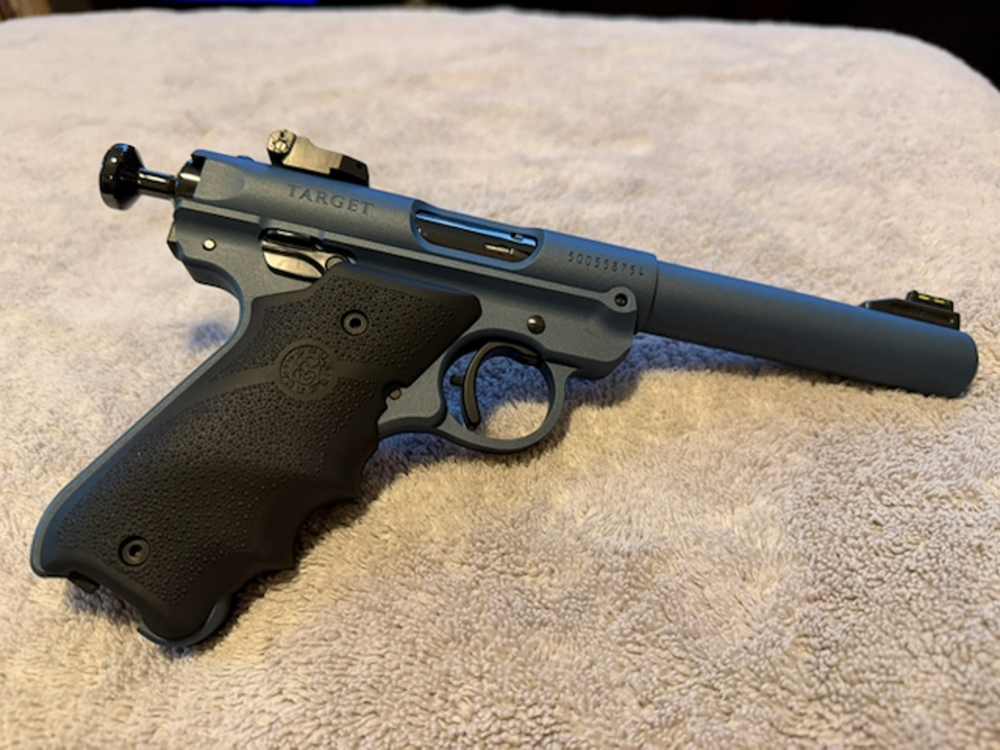 Volquartsen Comp Upgraded Ruger Mark IV Target Stainless 40103 .22 Cerakote-img-0