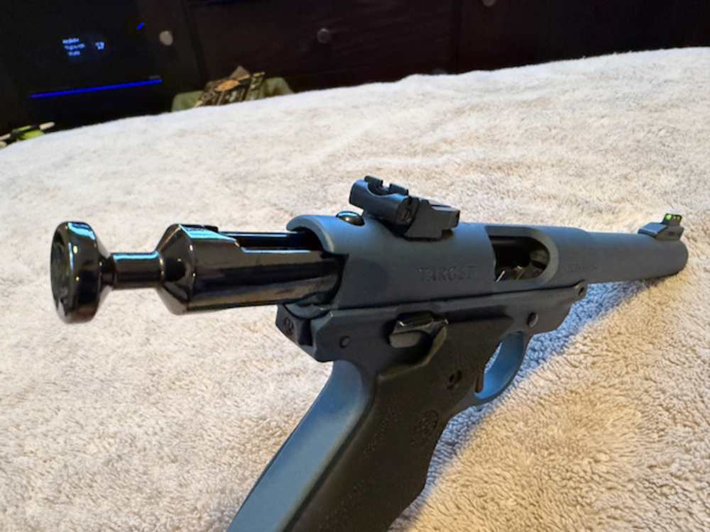 Volquartsen Comp Upgraded Ruger Mark IV Target Stainless 40103 .22 Cerakote-img-19
