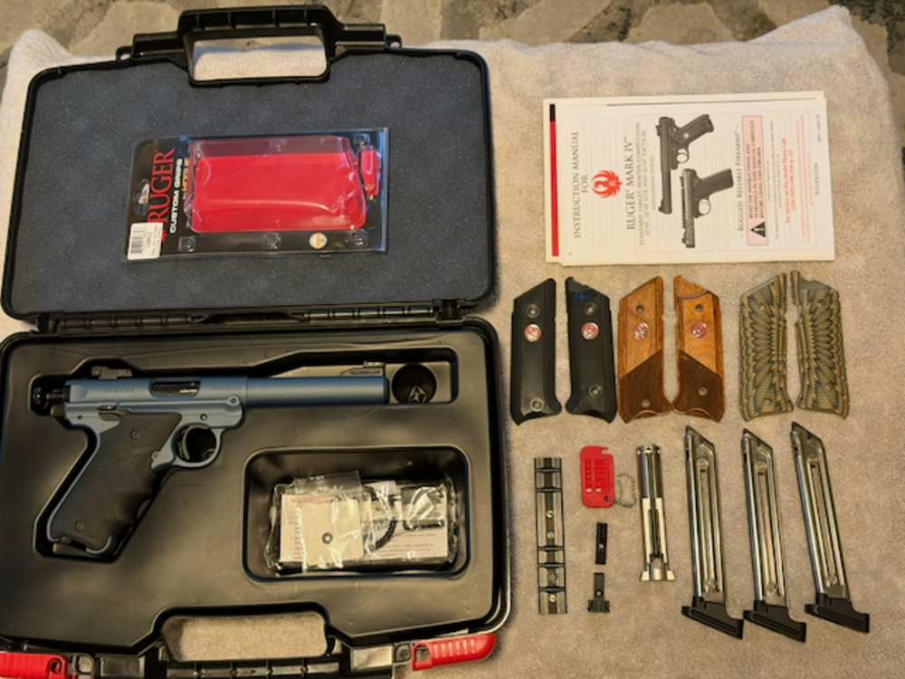 Volquartsen Comp Upgraded Ruger Mark IV Target Stainless 40103 .22 Cerakote-img-2