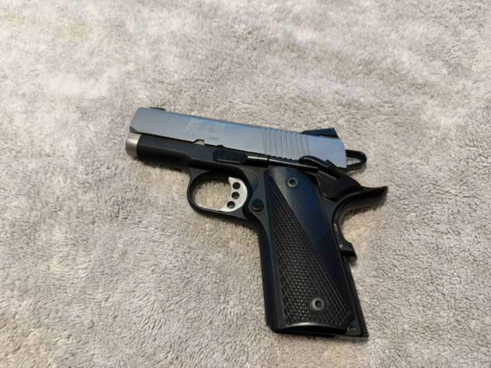 Springfield Armory 9mm EMP 1911 3" w/ Case, 3 Mags, Holsters & Grips.-img-2
