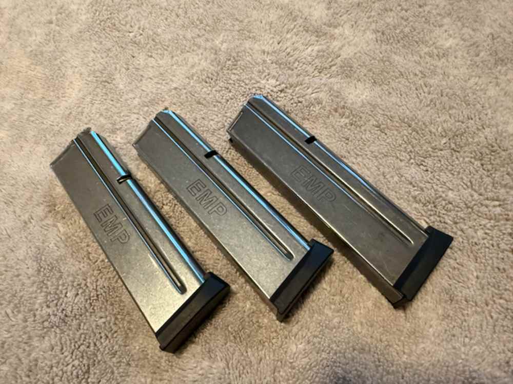 Springfield Armory 9mm EMP 1911 3" w/ Case, 3 Mags, Holsters & Grips.-img-17