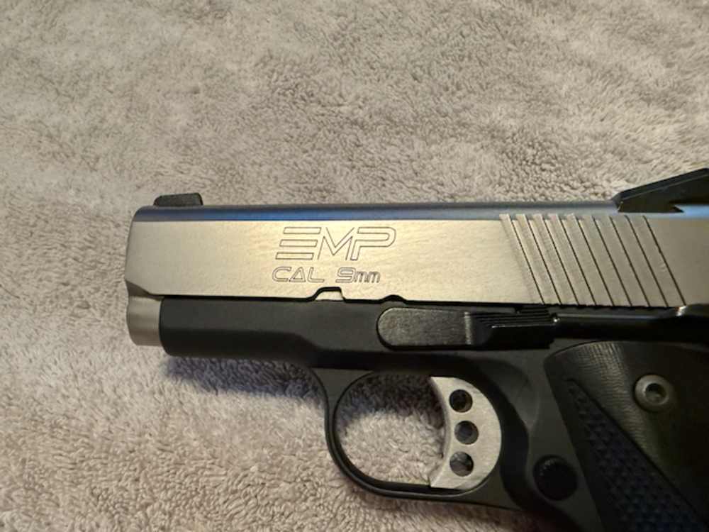Springfield Armory 9mm EMP 1911 3" w/ Case, 3 Mags, Holsters & Grips.-img-6