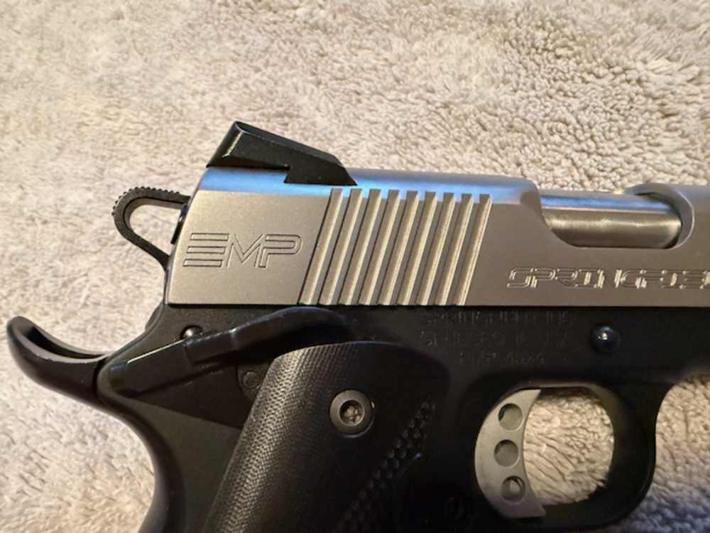 Springfield Armory 9mm EMP 1911 3" w/ Case, 3 Mags, Holsters & Grips.-img-4