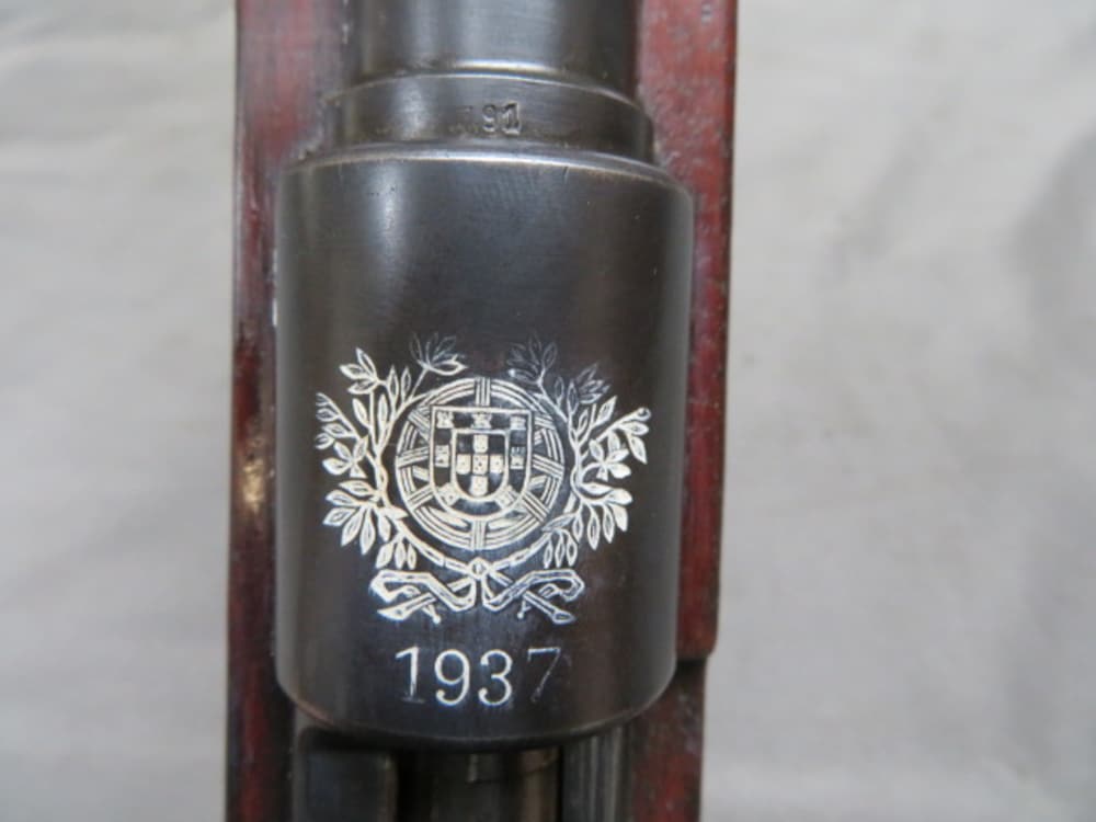 WWII PORTUGUESE MODEL 1937 M/937 MAUSER RIFLE-NICE CREST & STOCK-MATCHING-img-0