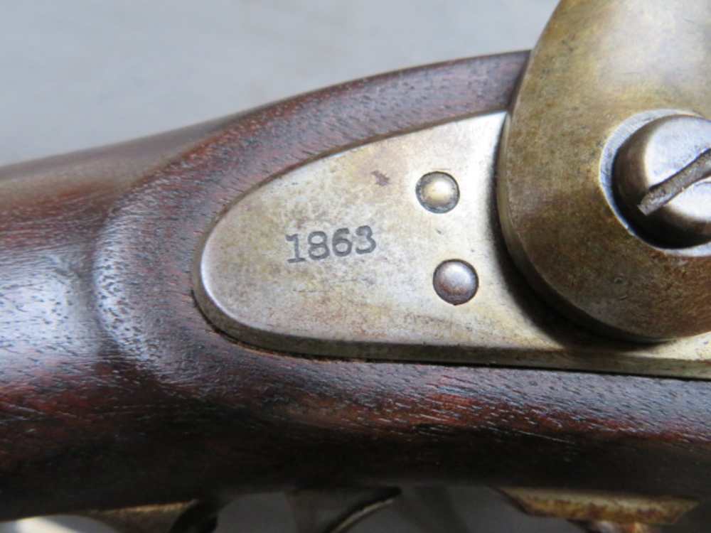 ANTIQUE MILLER CARTRIDGE CONVERSION CIVIL WAR US M1861 SPRINGFIELD RIFLE-img-8