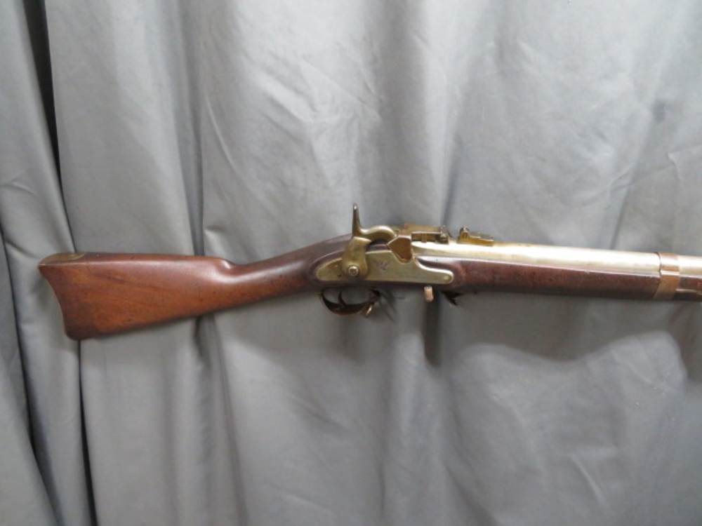 ANTIQUE MILLER CARTRIDGE CONVERSION CIVIL WAR US M1861 SPRINGFIELD RIFLE-img-1