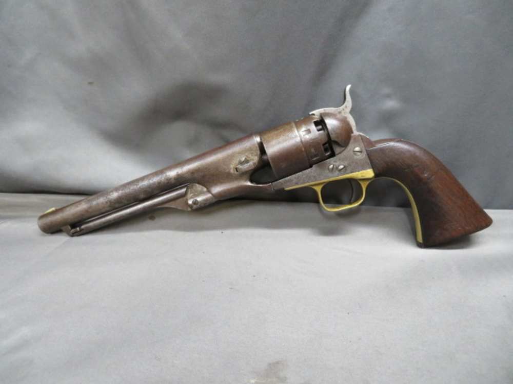 CIVIL WAR COLT MODEL 1860 ARMY REVOLVER-MADE 1862-US ARMY ISSUED-img-3