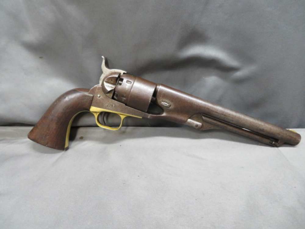CIVIL WAR COLT MODEL 1860 ARMY REVOLVER-MADE 1862-US ARMY ISSUED-img-0