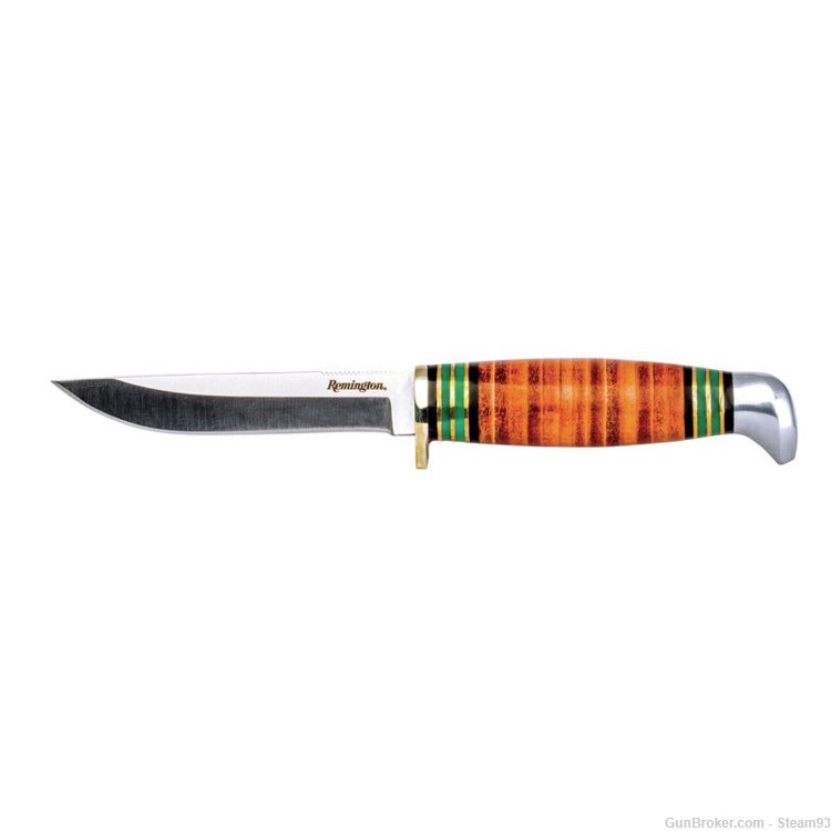 Remington Knife 3.25" Satin Finish Stainless Blade w/ Leather Sheath R15723-img-0