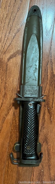 U.S. M5A1 MILPAR COL Bayonet & USM8A1 scabbard VIZ - Fits M1 GARAND-img-3
