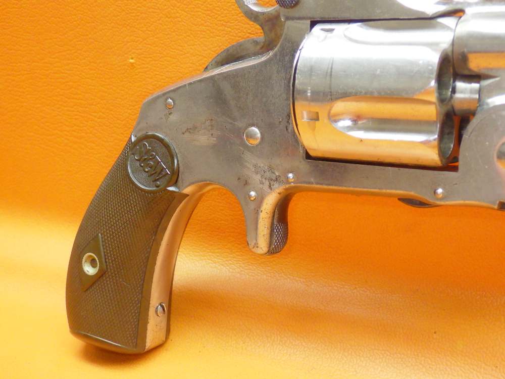 Nice S&W 38 Single Action 1st Model "Baby Russian" .38 S&W 3.25" Bbl Nickel-img-3