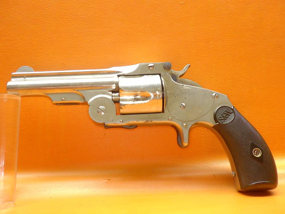 Nice S&W 38 Single Action 1st Model "Baby Russian" .38 S&W 3.25" Bbl Nickel-img-17