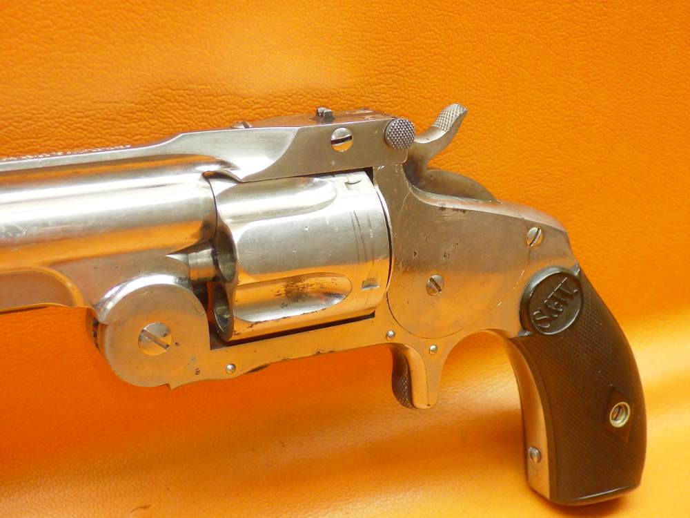 Nice S&W 38 Single Action 1st Model "Baby Russian" .38 S&W 3.25" Bbl Nickel-img-21