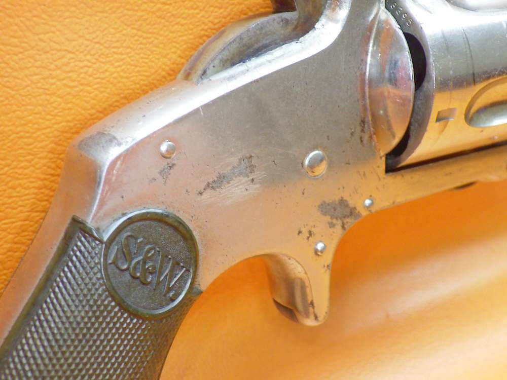 Nice S&W 38 Single Action 1st Model "Baby Russian" .38 S&W 3.25" Bbl Nickel-img-8