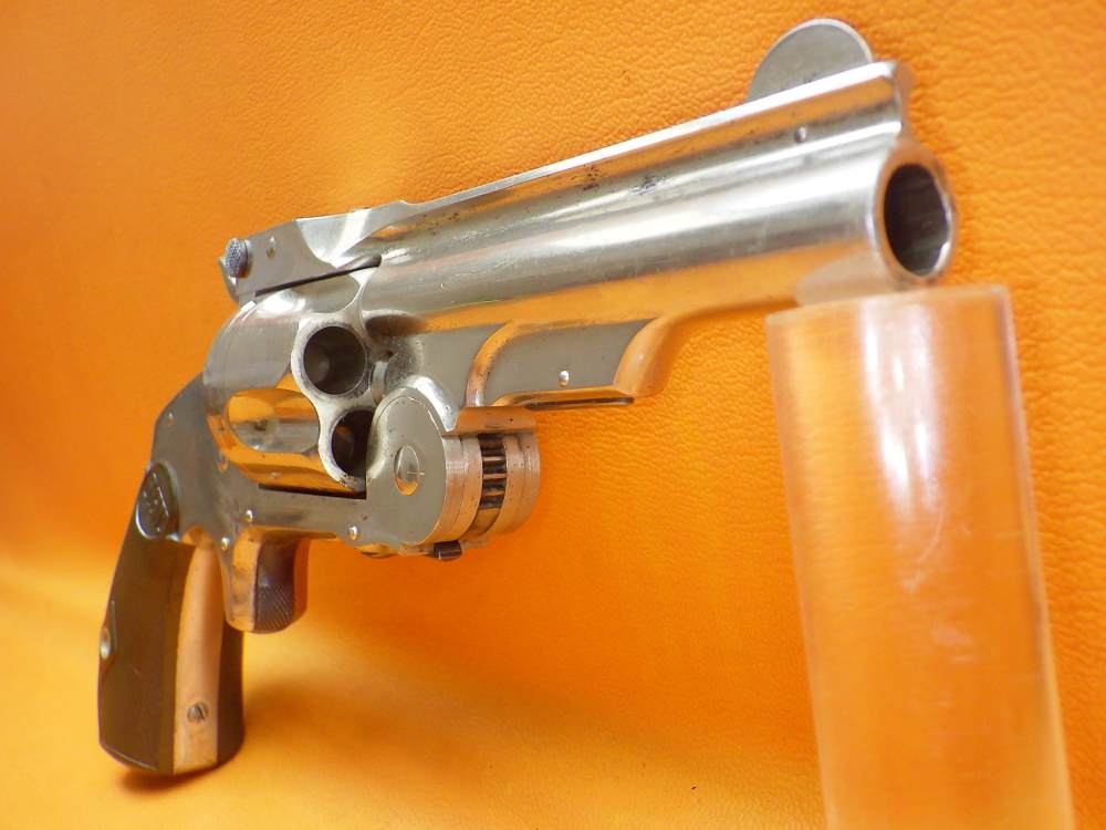 Nice S&W 38 Single Action 1st Model "Baby Russian" .38 S&W 3.25" Bbl Nickel-img-2