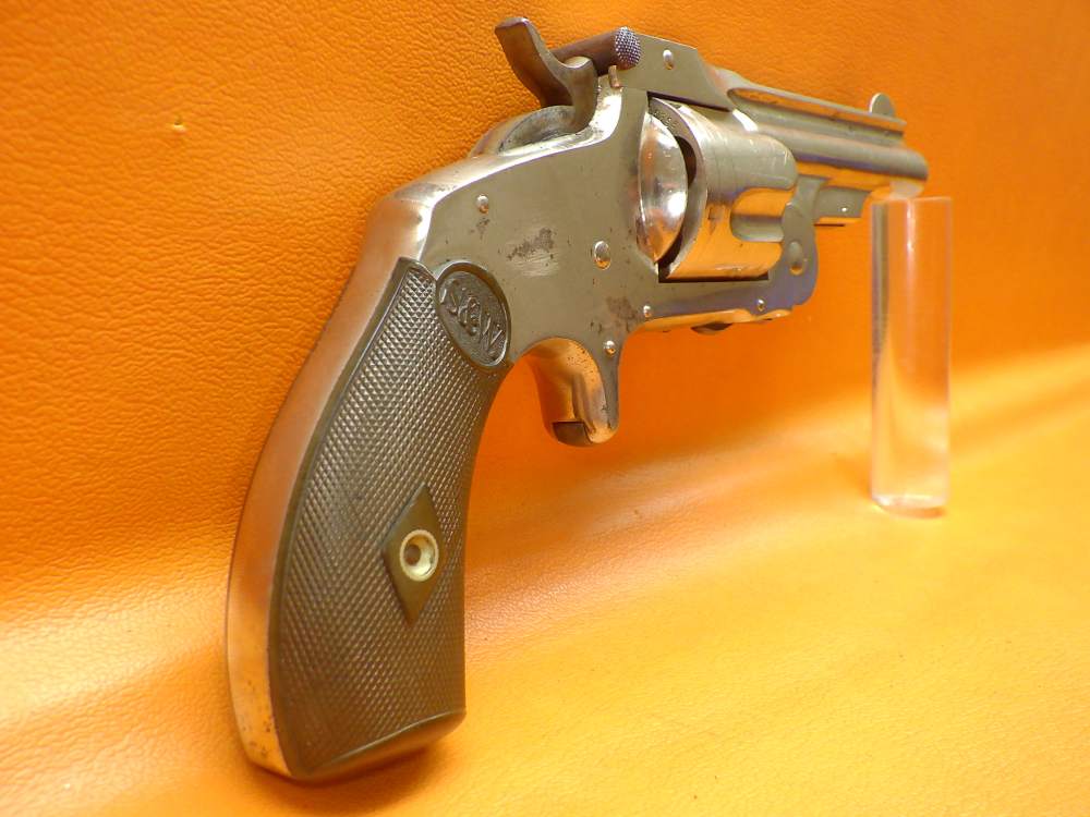 Nice S&W 38 Single Action 1st Model "Baby Russian" .38 S&W 3.25" Bbl Nickel-img-1
