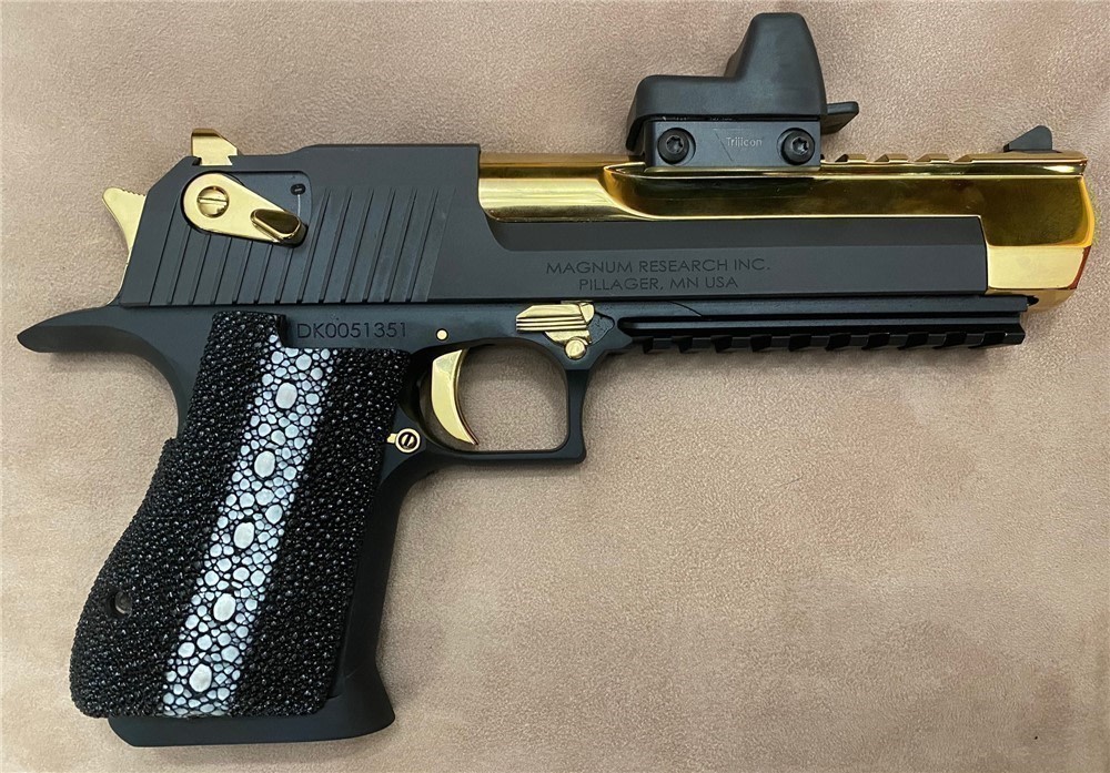 Genuine Row Stingray Grips for Desert Eagle Mark XIX DE GRIPS ONLY-img-0