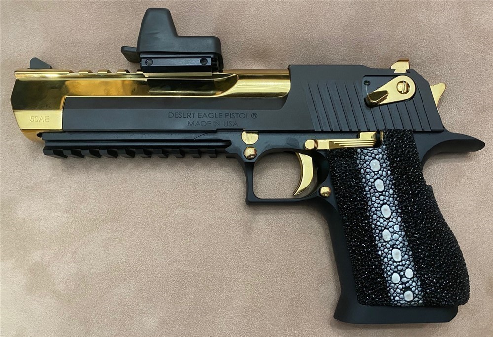 Genuine Row Stingray Grips for Desert Eagle Mark XIX DE GRIPS ONLY-img-1