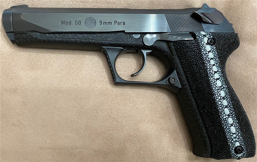 Genuine Row Stingray Grips for Steyr GB 9mm Pistol With New Grip Screws-img-2