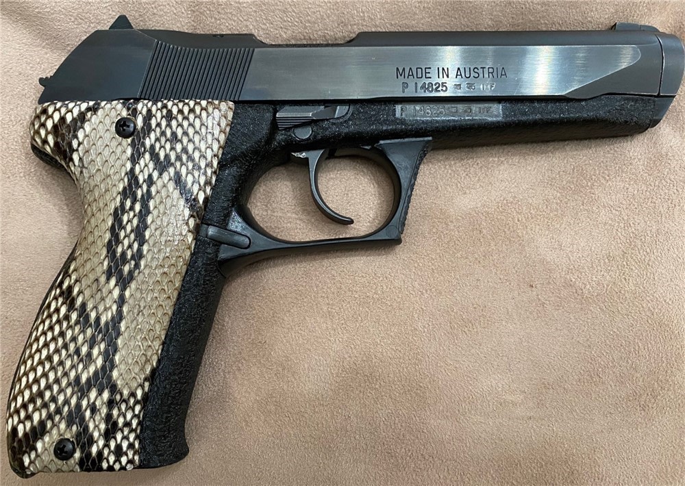 Genuine Python Grips for Steyr GB 9mm Pistol With New Grip Screws-img-1