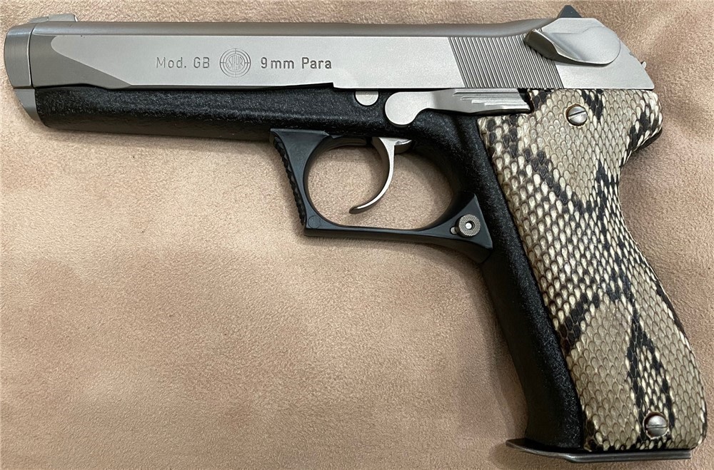 Genuine Python Grips for Steyr GB 9mm Pistol With New Grip Screws-img-2