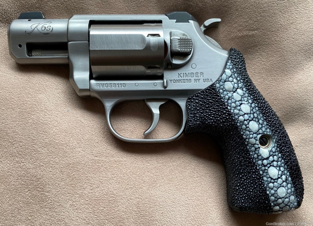 Genuine Row Stingray Skin Grips for Kimber K6S/K6S DASA-img-1